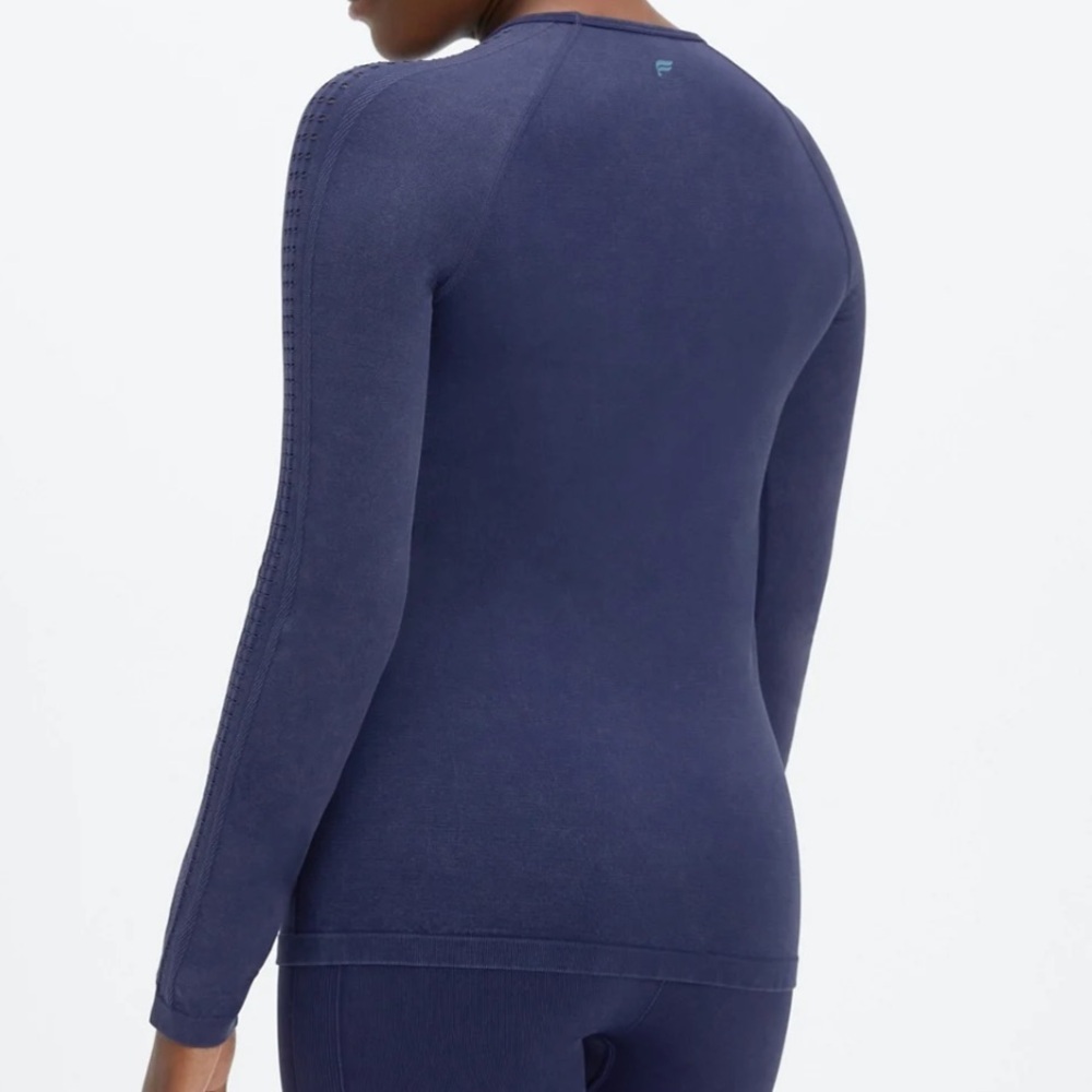 NWT Fabletics Sync Seamless Long Sleeve Top | Size S | Navy Blue - Picture 5 of 8